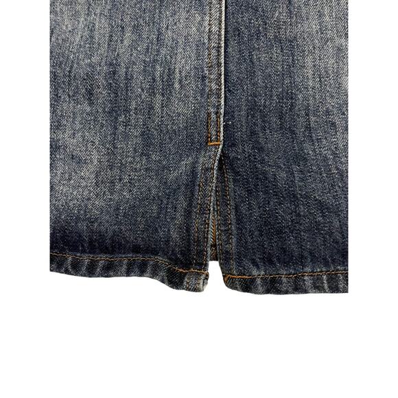 J. Crew Womens Size 2 Front Slit Mini Denim Jeans Skirt 27" Waist x 17" Long - Picture 16 of 16
